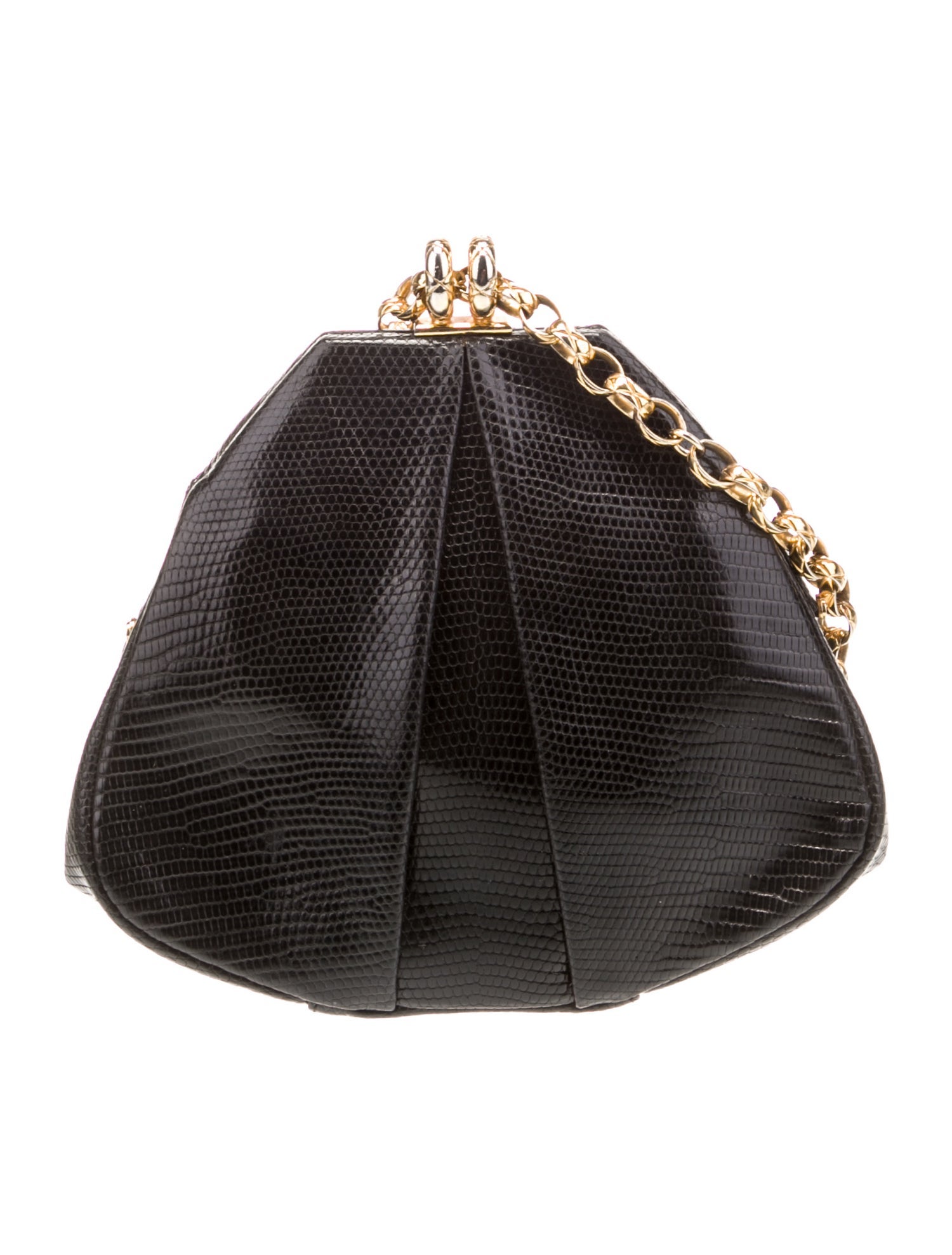 Chanel Vintage Lizard Evening Bag